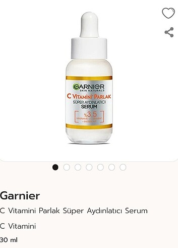 Garnier C Vitamini Serum