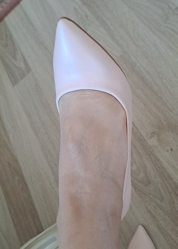 Marcatelli Hakiki Deri Stiletto Topuklu Kadın Ayakkabı - Görsel 4