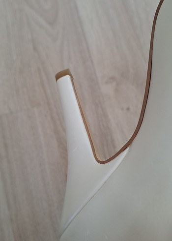 Marcatelli beyaz,krem Stiletto Topuklu Kadın Ayakkabı - Görsel 2