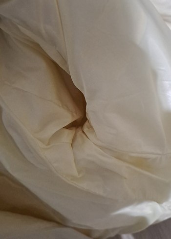 Bej kemerli, kalın  ceket, mont. - Görsel 6