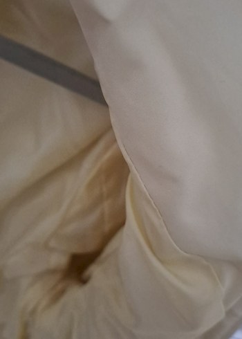 Bej kemerli, kalın  ceket, mont. - Görsel 7