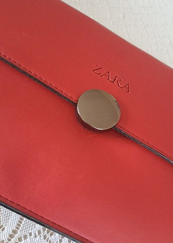 Zara-Kırmızı Deri Kadın Çanta - Ana görsel