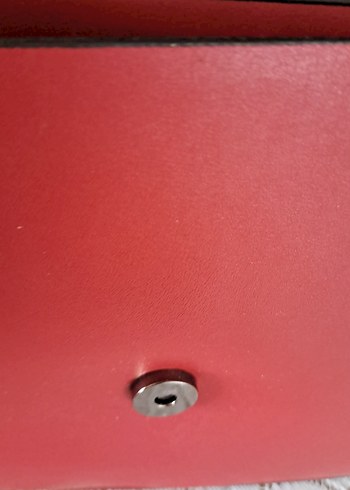 Zara-Kırmızı Deri Kadın Çanta - Görsel 2