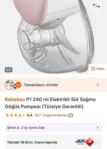  Bebebao P1 Süt Sağma Makinesi