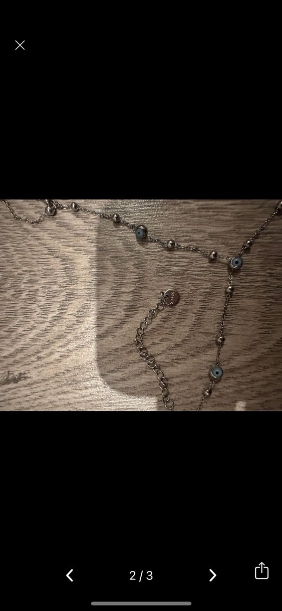 Gri Yılan Desenli Zincir Detaylı Vücut Zinciri - Görsel 2