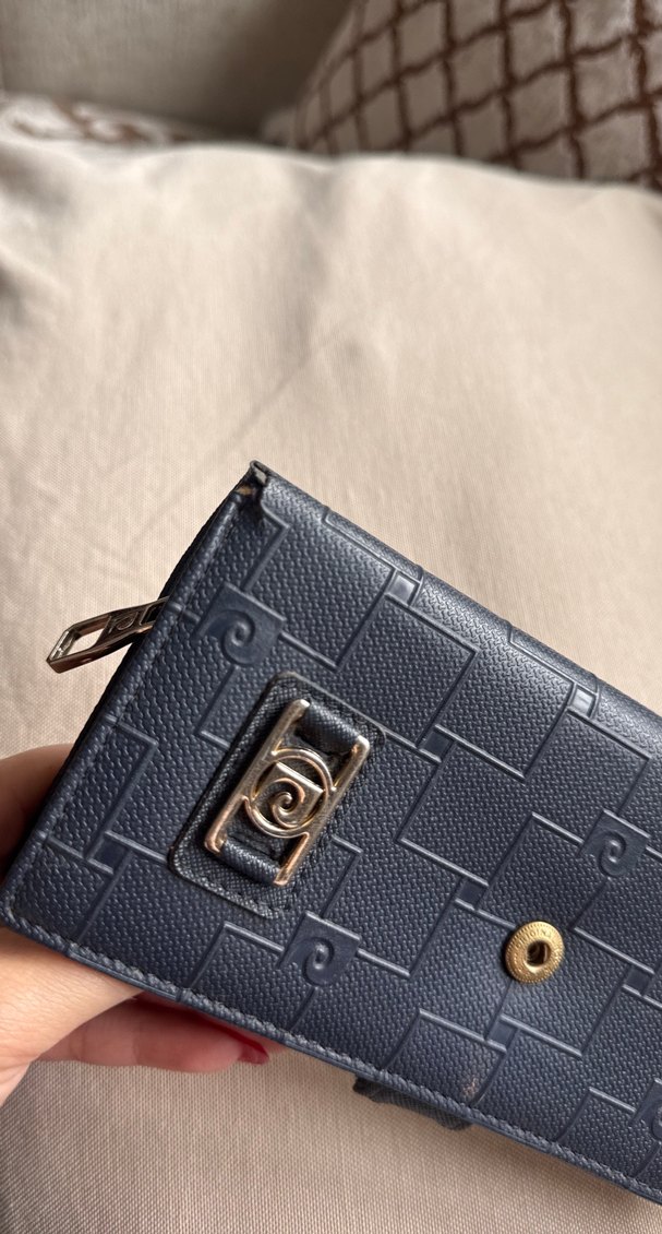 Klasik Lacivert Deri Tokalı Kadın Cüzdanı - Görsel 4