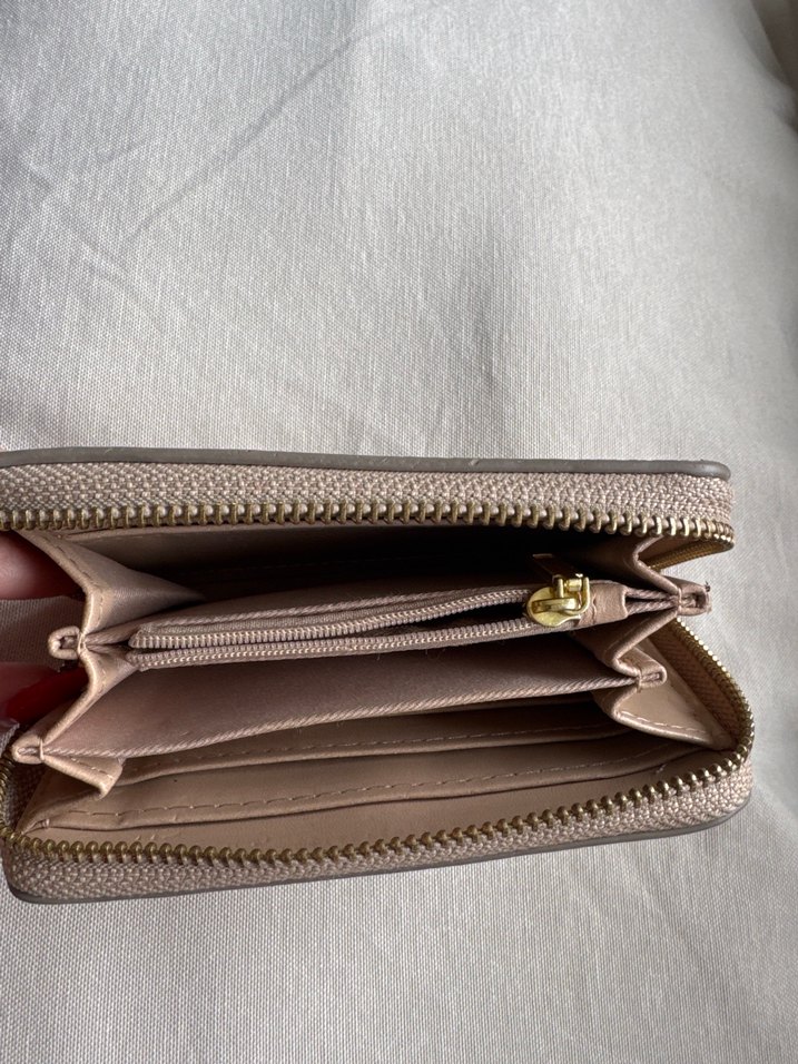 Bej Yılan Derisi Desenli Deri Kadın Cüzdan mango - Görsel 2