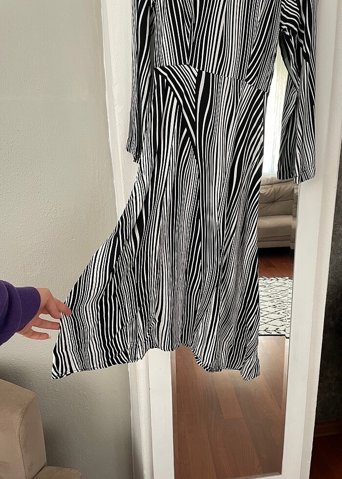 Twist sırt dekolteli elbise - Görsel 3