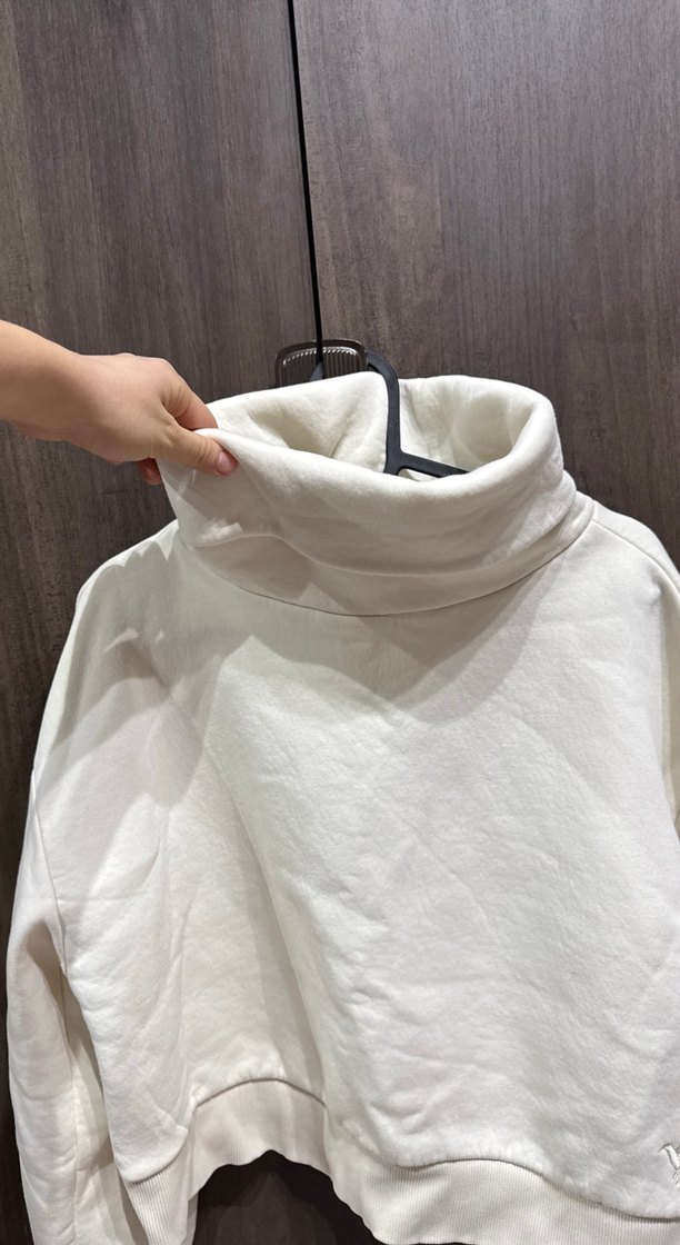 Kadın Gri Yüksek Yakalı Sweatshirt - Görsel 5