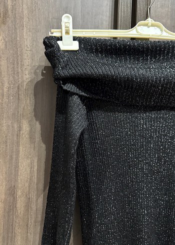 Uzun Triko Kadın Elbise Gri - Görsel 5