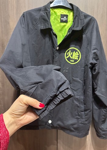 Düğmeli Yeşil Baskılı Erkek Ceket - Görsel 2