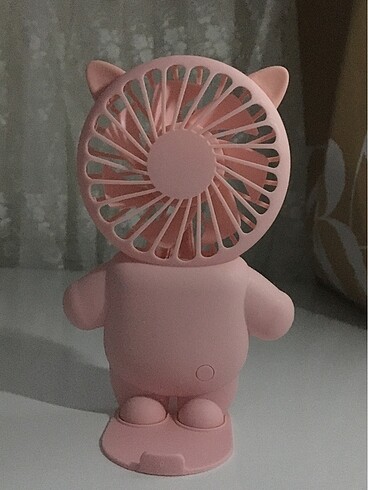 Mini kedi kulaklı şarjlı el fanı