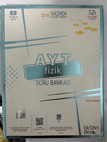 Beden Renk ÜÇDÖRTBEŞ YAYINLARI TYT(MATEMATİK,FİZİK)AYT(MATEMATİK,FİZİK)