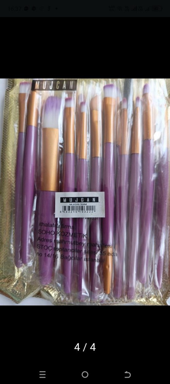 Mor Makyaj Fırça Seti - Görsel 4