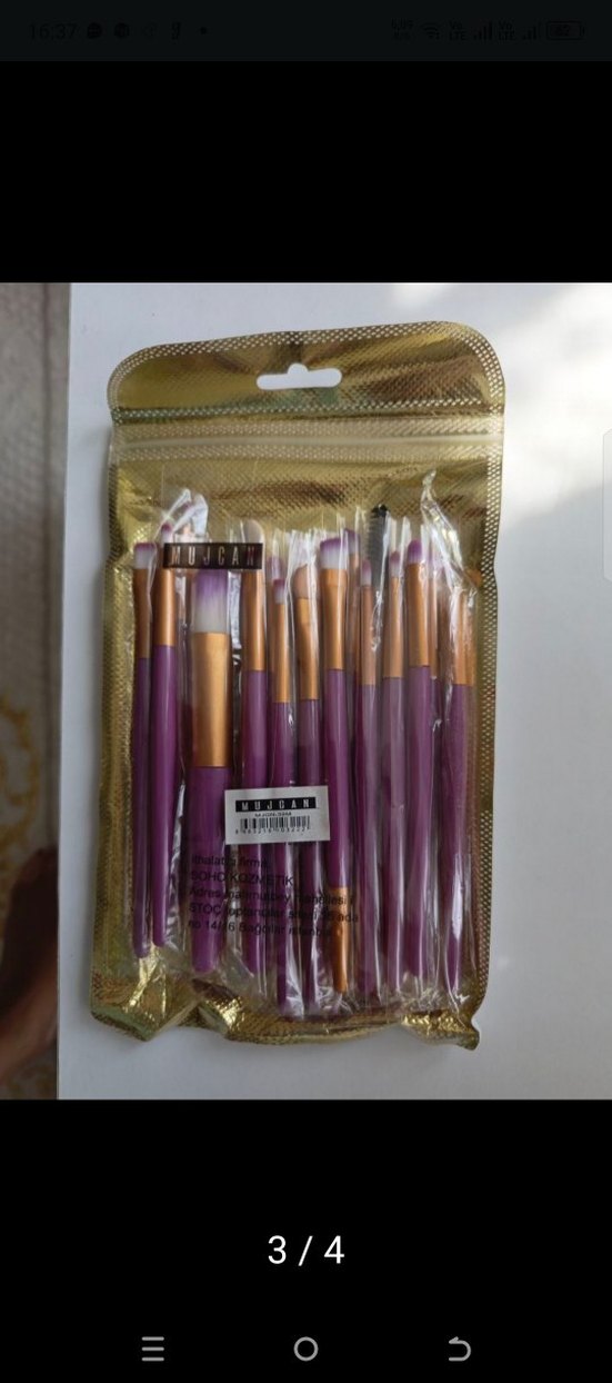 Mor Makyaj Fırça Seti - Görsel 3