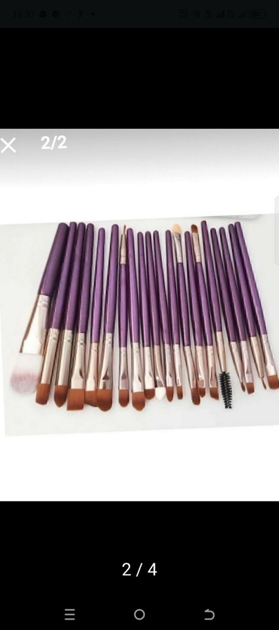 Mor Makyaj Fırça Seti - Görsel 2