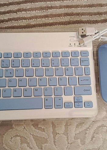 Mavi Hafif Klavye ve Fare Seti - Görsel 2