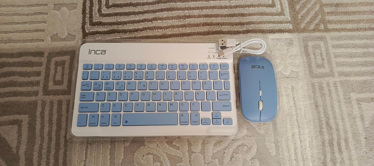 Mavi Hafif Klavye ve Fare Seti - Görsel 3