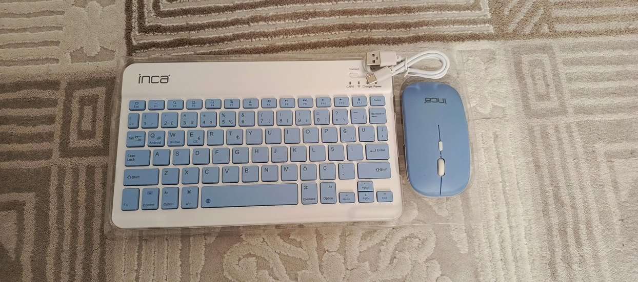 Mavi Hafif Klavye ve Fare Seti - Görsel 2