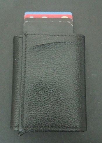 Siyah Minimalist Erkek Cüzdan - Görsel 3