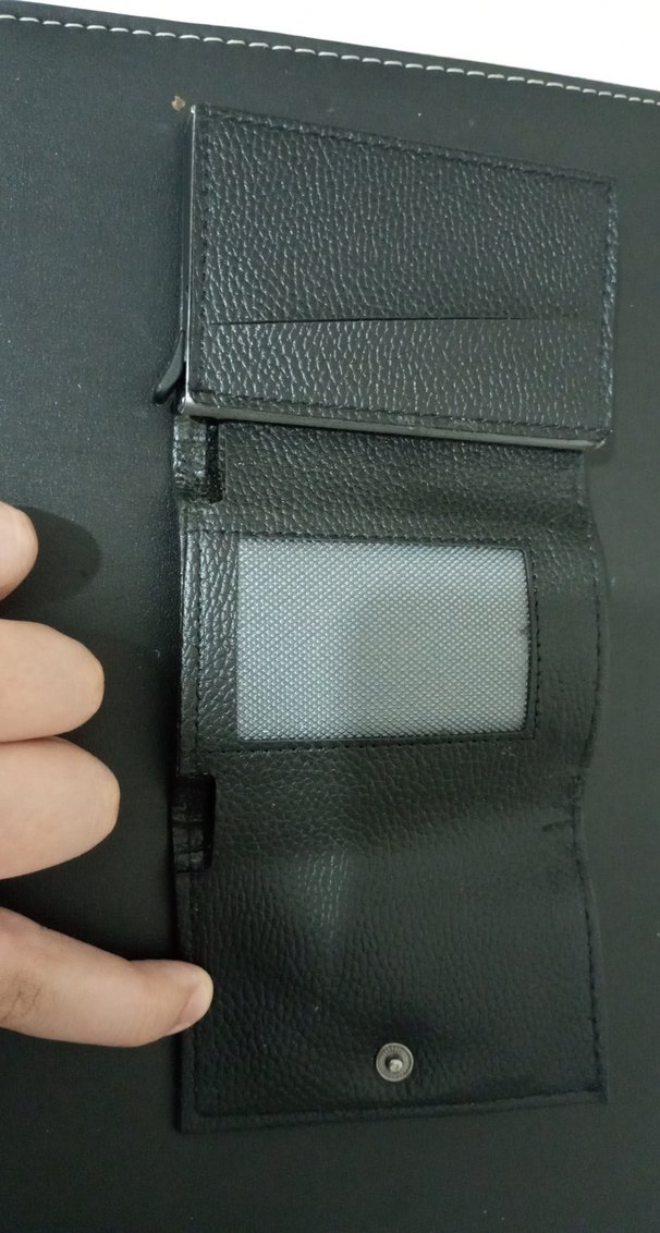 Siyah Minimalist Erkek Cüzdan - Görsel 4