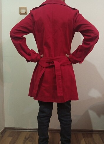 36 Beden bordo Renk Kadın 36 beden trenchcoat
