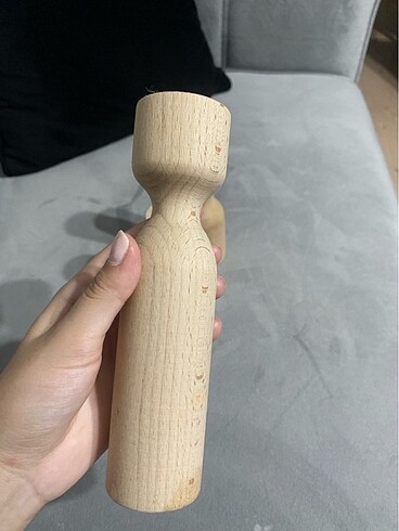 Ikea Üçlü ahşap şamdan