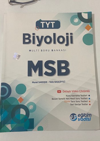 TYT Biyoloji MSB Eğitim Vadisi Çoklu Soru Bankası