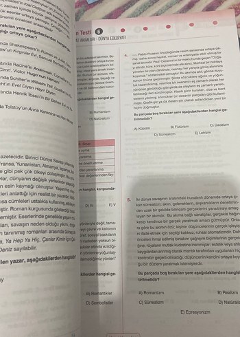 Beden Renk Ayt Edebiyat Soru Bankası Yanıt Yayınları