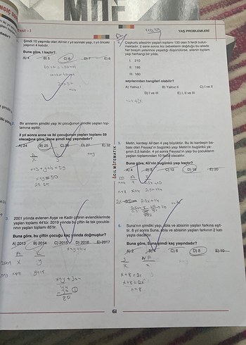  Beden Renk Acil Matematik Problemler Fasikül Kitap