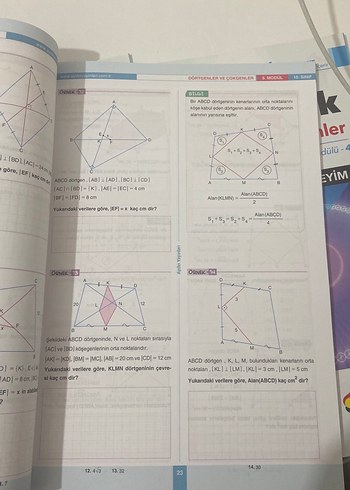  Beden Renk 10. Sınıf Matematik Dörtgenler ve Çokgenler Kitabı
