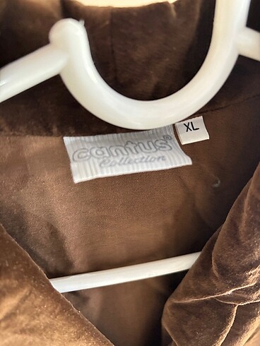 Kahverengi kadife gömlek - Görsel 2