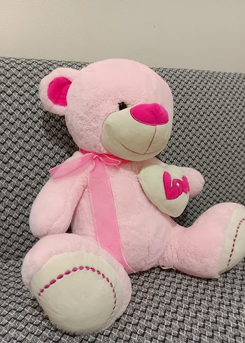 Pembe Peluş Ayıcık Oyuncak - Görsel 5