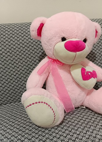 Pembe Peluş Ayıcık Oyuncak - Görsel 2