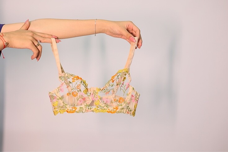 Beden çeşitli Renk Flora Bra Set