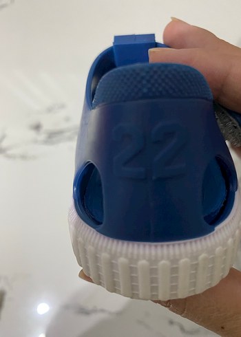 Mavi Erkek Çocuk Cırtlı Terlik igor - Görsel 4