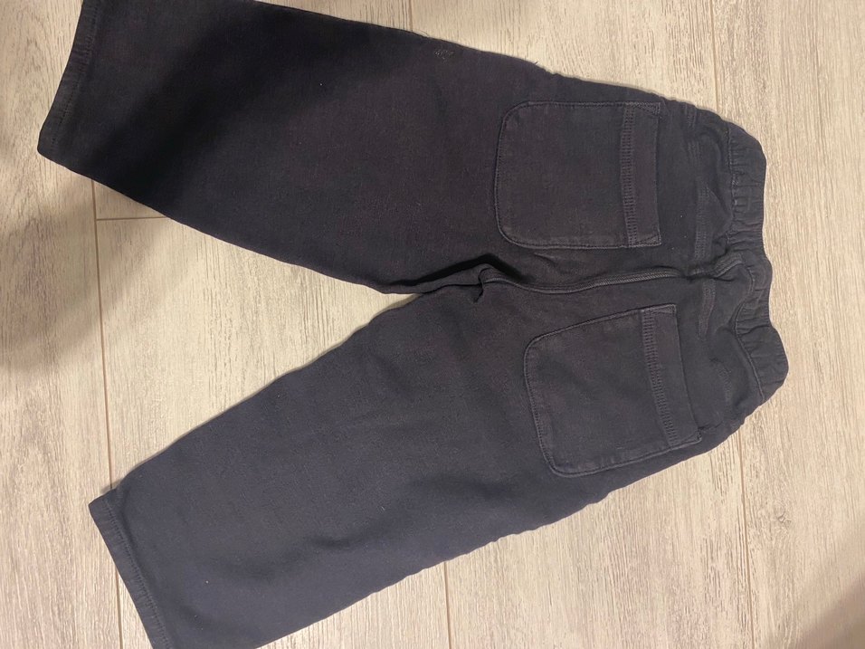 Lacivert Erkek Çocuk Elastik Bel Denim Pantolon - Görsel 3