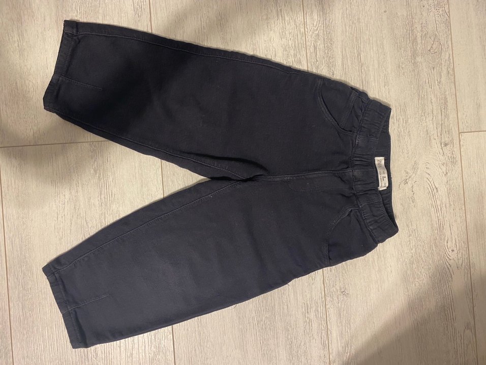 Lacivert Erkek Çocuk Elastik Bel Denim Pantolon - Görsel 2