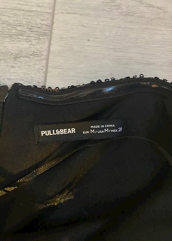 Siyah Drapeli Straplez Uzun Abiye Elbise - Görsel 2