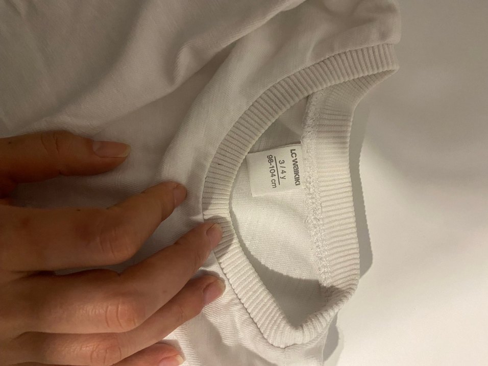 Erkek Beyaz Siyah uzun kollu - Görsel 2