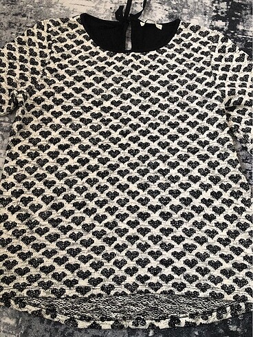 Kalp detaylı bluz - Görsel 6