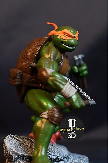 Beden Renk Ninja kaplumbağalar Michelangelo figürü 23 cm
