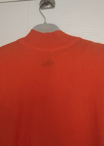 Turuncu Kadın Uzun Triko Elbise - Görsel 3