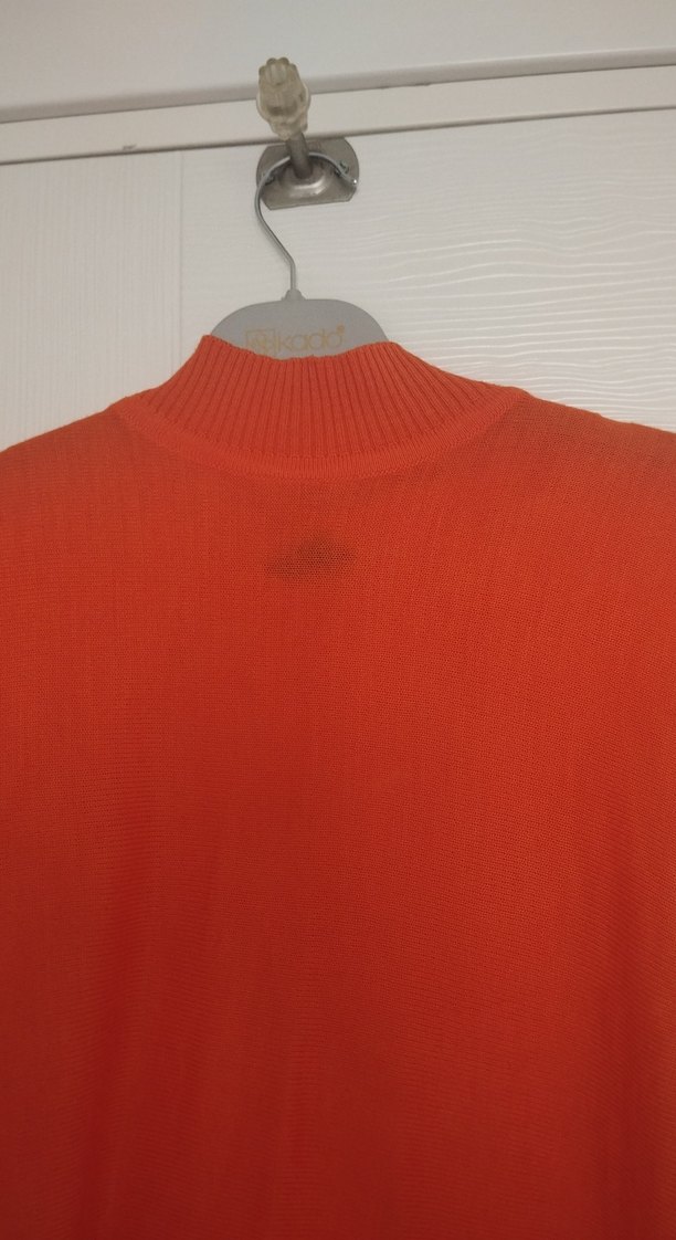 Turuncu Kadın Uzun Triko Elbise - Görsel 3