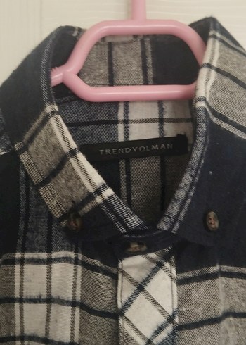 Gri Kareli Uzun Kollu Erkek Gömlek - Görsel 3