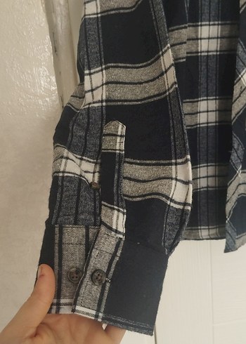 Gri Kareli Uzun Kollu Erkek Gömlek - Görsel 4