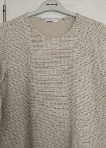 Bej Triko Midi Kadın Elbise - Görsel 2