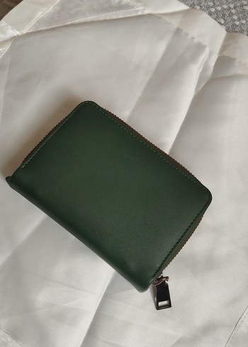 Yeşil Deri Kadın Cüzdanı - Görsel 2