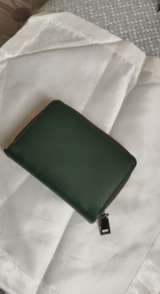Yeşil Deri Kadın Cüzdanı - Görsel 2