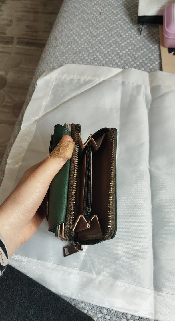 Yeşil Deri Kadın Cüzdanı - Görsel 4